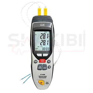 ترمومتر تماسی 2 کاناله حافظه دار سم مدل CEM DT-852B