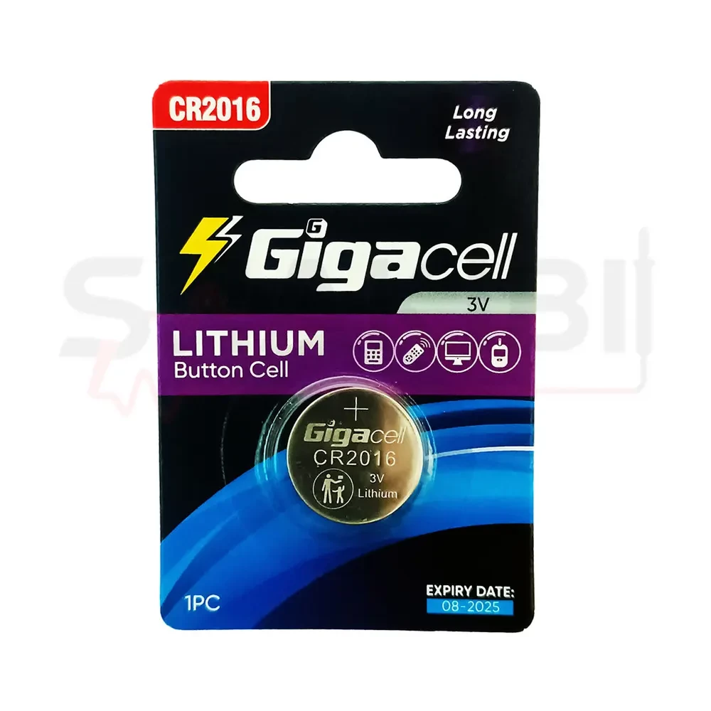  باتری سکه ای GIGACELL CR2016 با برند اصلی گیگاسل